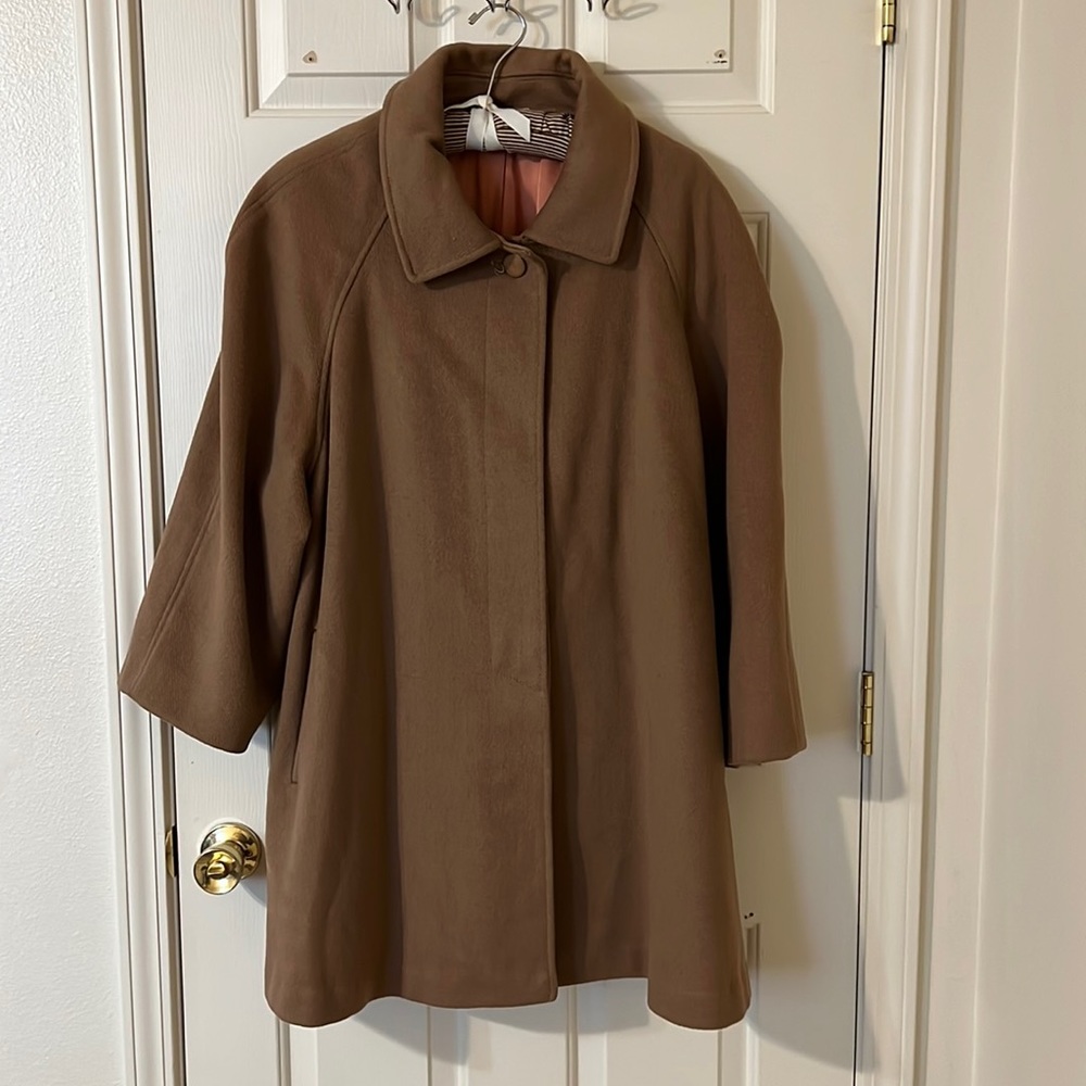 Vintage wool camel dress coat by Pinpoint Fashions